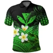 Alohawaii Shirt, Polo Shirt Polynesian Hibiscus Kanaka Maoli (Hawaiian) Polynesian Plumeria Banana Leaves Green | Alohawaii.co