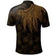 Alohawaii Shirt, Polo Shirt Polynesian Hibiscus Polynesian Hawaii Personalised, Polynesian Wings (Golden) | Alohawaii.co