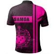 Alohawaii Shirt - Polo Shirt Samoa Pink Boba Style - AH - J14
