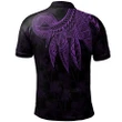 Alohawaii Shirt, Polo Shirt Polynesian Hibiscus American Samoa, Polynesian Wings (Purple) | Alohawaii.co
