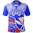 Alohawaii Shirt, Polo Shirt Polynesian Hibiscus Hawaii, Polynesian Pattern Vintage Style Blue Color | Alohawaii.co