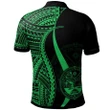 Alohawaii Shirt, Polo Shirt Polynesian Hibiscus Marshall Islands Green, Polynesian Tentacle Tribal Pattern Crest | Alohawaii.co