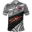 Alohawaii Shirt, Polo Shirt Polynesian Hibiscus Rewa Rugby Union Fiji Special Version, Black | Alohawaii.co