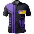 Alohawaii Shirt, Polo Shirt Polynesian Hibiscus Niue Purple Boba Style | Alohawaii.co