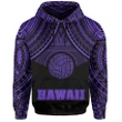 Alohawaii Clothing, Hoodie Polynesian Volleyball Hawaii, Purple | Alohawaii.co
