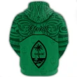 Alohawaii Clothing, Hoodie Guam Coat Of Arms Demodern Style Green | Alohawaii.co