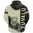 Alohawaii Clothing, Hoodie Tuvalu Coat Of Arms Quarter Style Beige | Alohawaii.co