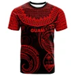 Alohawaii T-Shirt - Tee Guam - Unique Serrated Texture Red | Alohawaii.co