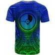 Alohawaii T-Shirt - Tee Yap Micronesian - Circle Pattern Blue | Alohawaii.co