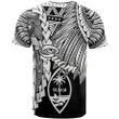 Alohawaii T-Shirt - Tee Guam Polynesian Custom Personalised - Tribal Wave Tattoo White | Alohawaii.co