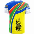 Alohawaii T-Shirt - Tee New Caledonia Custom Personalised - Handicraft Pattern With Flag Color I Love | Alohawaii.co