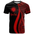 Alohawaii T-Shirt - Tee Northern Mariana Islands Custom Personalised Red Polynesian Tentacle Tribal Pattern | Alohawaii.co