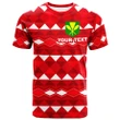 Alohawaii T-Shirt - Tee Hawaii Custom Personalised - Red Hawaiian Tribal Seamless Pattern Basic Style | Alohawaii.co