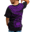 Alohawaii T-Shirt - Tee Polynesian Samoa - Samoan Waves (Purple) - BN15