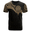 Alohawaii T-Shirt - Tee American Samoa Polynesian - Gold Heart Shield | Alohawaii.co