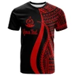 Alohawaii T-Shirt - Tee Vanuatu Custom Personalised Red Micronesian Tentacle Tribal Pattern | Alohawaii.co