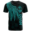Alohawaii T-Shirt - Tee Guam - Polynesian Wings (TurQuoiSe) | Alohawaii.co