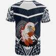Alohawaii T-Shirt - Tee American Samoa Custom Personalised - The Eagle With Polynesian Pattern Version Black | Alohawaii.co