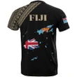 Alohawaii T-Shirt - Tee Fiji Map Black Style | Alohawaii.co