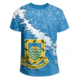 Alohawaii T-Shirt - Tee Tuvalu Coat Of Arms - Blue - X Style | Alohawaii.co