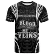 Alohawaii T-Shirt - Tee New Caledonia - Blood Runs Through My Veins Style Black | Alohawaii.co