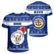 Alohawaii T-Shirt - Tee Niue Coat Of Arms Christmas - Blue - Christmas Style J93 | Alohawaii.co