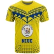 Alohawaii T-Shirt - Tee Personalized Niue Polynesian Coat Of Arms Tribal Style JH | Alohawaii.co
