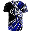 Alohawaii T-Shirt - Tee Guam -Tribal Flower Special Pattern Blue Color | Alohawaii.co