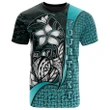 Alohawaii T-Shirt - Tee Wallis and Futuna Polynesian Custom Personalised Turquoise - Turtle with Hook | Alohawaii.co