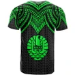 Alohawaii T-Shirt - Tee Tahiti - Polynesian Armor Style Green | Alohawaii.co