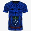 Alohawaii T-Shirt - Tee Samoa Premium - Samoa Coat Of Arms Tattoo (Blue) | Alohawaii.co