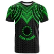 Alohawaii T-Shirt - Tee Cook Islands - Polynesian Armor Style Green | Alohawaii.co