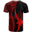 Alohawaii T-Shirt - Tee Papua New Guinea Custom Personalised Red Micronesian Tentacle Tribal Pattern | Alohawaii.co