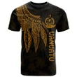 Alohawaii T-Shirt - Tee Vanuatu - Polynesian Wings (Golden) | Alohawaii.co