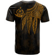 Alohawaii T-Shirt - Tee Vanuatu - Polynesian Wings (Golden) | Alohawaii.co