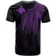 Alohawaii T-Shirt - Tee Papua New Guinea Personalised - Polynesian Wings (Purple) | Alohawaii.co