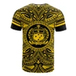 Alohawaii T-Shirt - Tee Samoa All - Samoa Coat Of Arms Polynesian Gold Black | Alohawaii.co