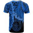 Alohawaii T-Shirt - Tee Palau Polynesian Custom Personalised - Tribal Wave Tattoo Blue | Alohawaii.co