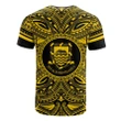 Alohawaii T-Shirt - Tee Tuvalu All - Tuvalu Coat Of Arms Polynesian Gold Black | Alohawaii.co
