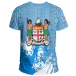 Alohawaii T-Shirt - Tee Fiji Coat Of Arms Spaint Style J8W | Alohawaii.co