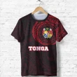 Alohawaii T-Shirt - Tee Tonga In My Heart Tattoo Style Special Red | Alohawaii.co