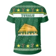Alohawaii T-Shirt - Tee Tuvalu Coat Of Arms - Green - Christmas Style - J092