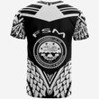 Alohawaii T-Shirt - Tee Federated States Of Micronesia - Unique Eagle Feather Texture BlackWhite | Alohawaii.co