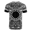 Alohawaii T-Shirt - Tee Cook Islands All - Cook Islands Coat Of Arms Polynesian White Black | Alohawaii.co