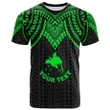 Alohawaii T-Shirt - Tee Papua New Guinea Custom Personalised - Polynesian Armor Style Green | Alohawaii.co