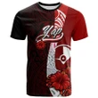 Alohawaii T-Shirt - Tee Yap Micronesia - Coat Of Arm With Hibiscus | Alohawaii.co