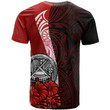 Alohawaii T-Shirt - Tee American Samoa Polynesian Custom Personalised - Arm With Hibiscus | Alohawaii.co