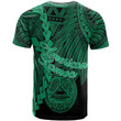 Alohawaii T-Shirt - Tee American Samoa Polynesian - Tribal Wave Tattoo Green | Alohawaii.co