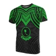 Alohawaii T-Shirt - Tee Chuuk - Micronesian Pattern Green Armor Style | Alohawaii.co
