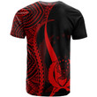 Alohawaii T-Shirt - Tee Pohnpei Custom Personalised Red Micronesian Tentacle Tribal Pattern | Alohawaii.co